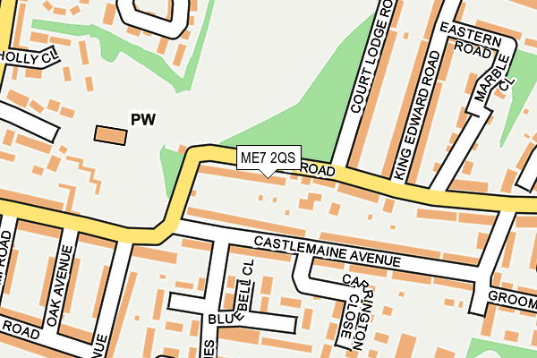 ME7 2QS map - OS OpenMap – Local (Ordnance Survey)