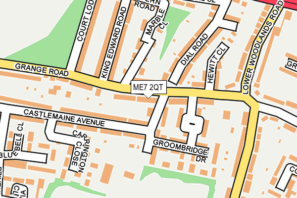 ME7 2QT map - OS OpenMap – Local (Ordnance Survey)