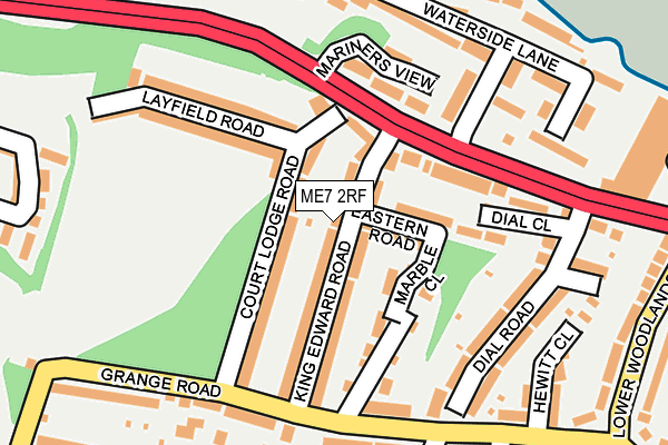 ME7 2RF map - OS OpenMap – Local (Ordnance Survey)