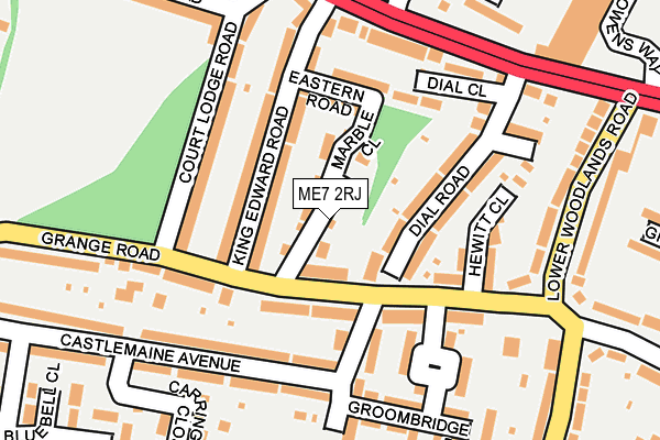 ME7 2RJ map - OS OpenMap – Local (Ordnance Survey)