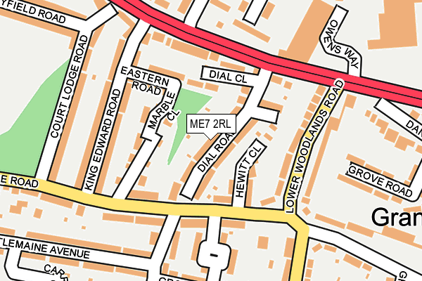 ME7 2RL map - OS OpenMap – Local (Ordnance Survey)