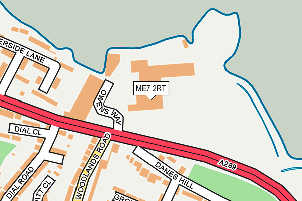 ME7 2RT map - OS OpenMap – Local (Ordnance Survey)