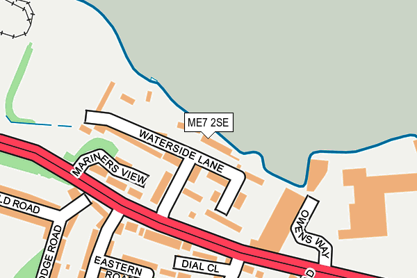 ME7 2SE map - OS OpenMap – Local (Ordnance Survey)