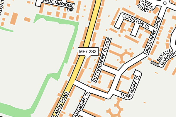 ME7 2SX map - OS OpenMap – Local (Ordnance Survey)