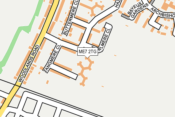 ME7 2TG map - OS OpenMap – Local (Ordnance Survey)