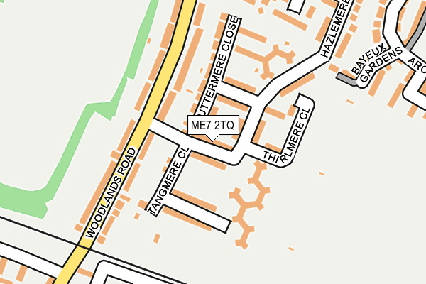 ME7 2TQ map - OS OpenMap – Local (Ordnance Survey)