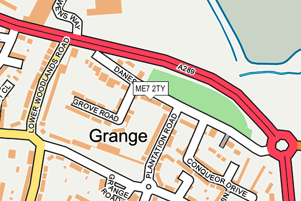 ME7 2TY map - OS OpenMap – Local (Ordnance Survey)