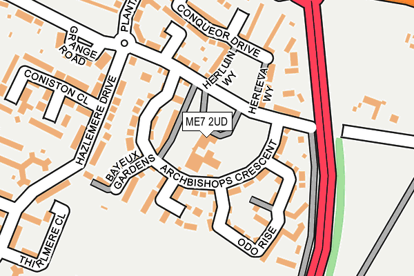 ME7 2UD map - OS OpenMap – Local (Ordnance Survey)