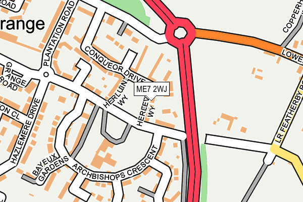 ME7 2WJ map - OS OpenMap – Local (Ordnance Survey)