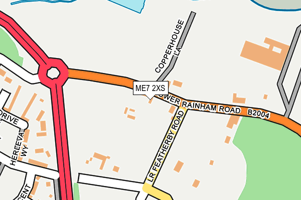 ME7 2XS map - OS OpenMap – Local (Ordnance Survey)