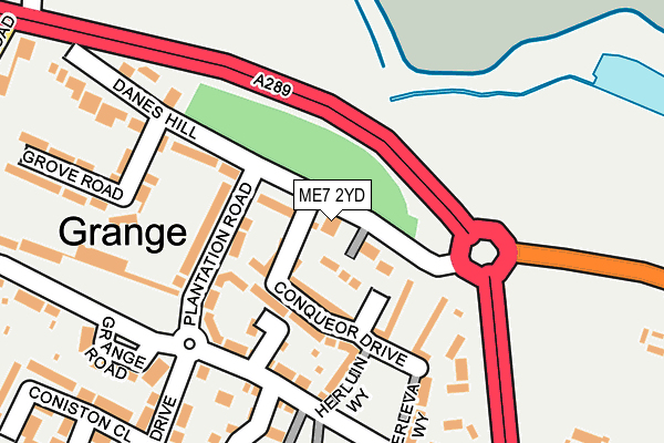 ME7 2YD map - OS OpenMap – Local (Ordnance Survey)