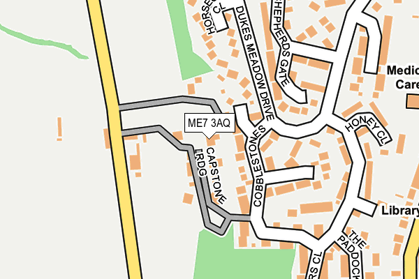 ME7 3AQ map - OS OpenMap – Local (Ordnance Survey)