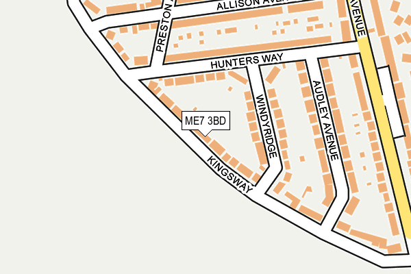 ME7 3BD map - OS OpenMap – Local (Ordnance Survey)