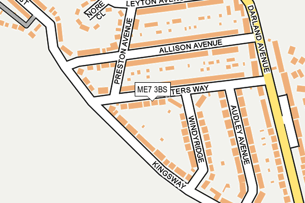 ME7 3BS map - OS OpenMap – Local (Ordnance Survey)