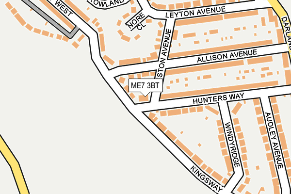 ME7 3BT map - OS OpenMap – Local (Ordnance Survey)