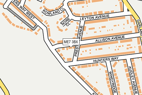 ME7 3BX map - OS OpenMap – Local (Ordnance Survey)