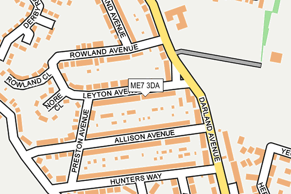 ME7 3DA map - OS OpenMap – Local (Ordnance Survey)