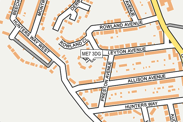ME7 3DG map - OS OpenMap – Local (Ordnance Survey)