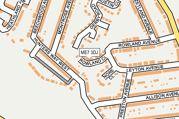 ME7 3DJ map - OS OpenMap – Local (Ordnance Survey)