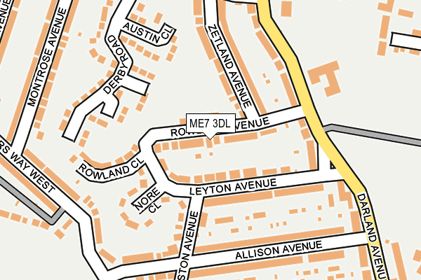 ME7 3DL map - OS OpenMap – Local (Ordnance Survey)