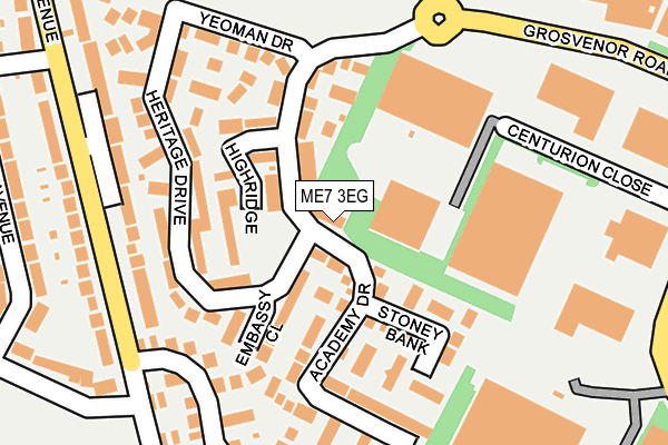 ME7 3EG map - OS OpenMap – Local (Ordnance Survey)
