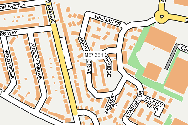 ME7 3EH map - OS OpenMap – Local (Ordnance Survey)