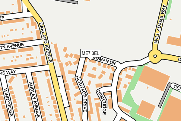 ME7 3EL map - OS OpenMap – Local (Ordnance Survey)