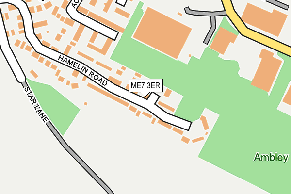 ME7 3ER map - OS OpenMap – Local (Ordnance Survey)