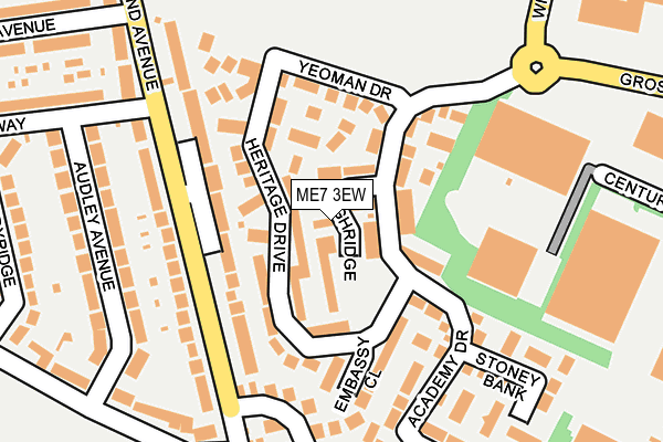 ME7 3EW map - OS OpenMap – Local (Ordnance Survey)