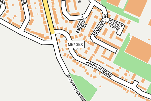 ME7 3EX map - OS OpenMap – Local (Ordnance Survey)