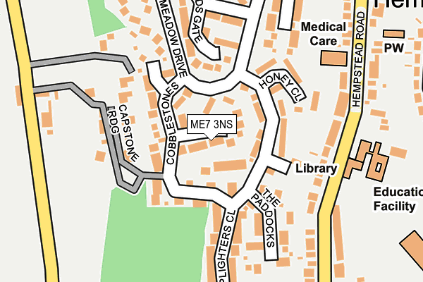 ME7 3NS map - OS OpenMap – Local (Ordnance Survey)