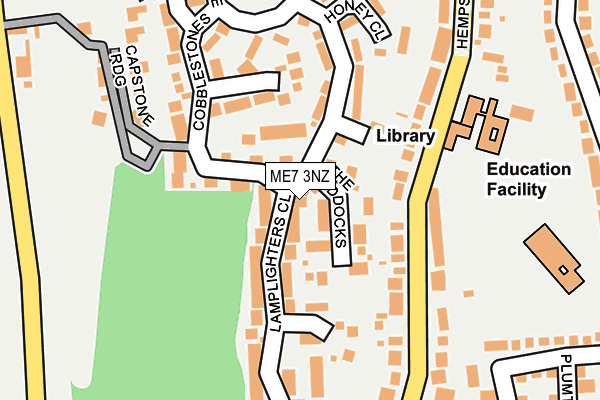 ME7 3NZ map - OS OpenMap – Local (Ordnance Survey)