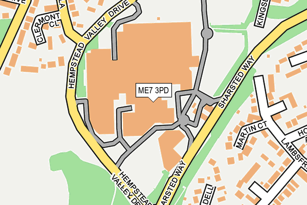 ME7 3PD map - OS OpenMap – Local (Ordnance Survey)
