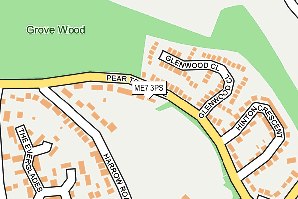 ME7 3PS map - OS OpenMap – Local (Ordnance Survey)