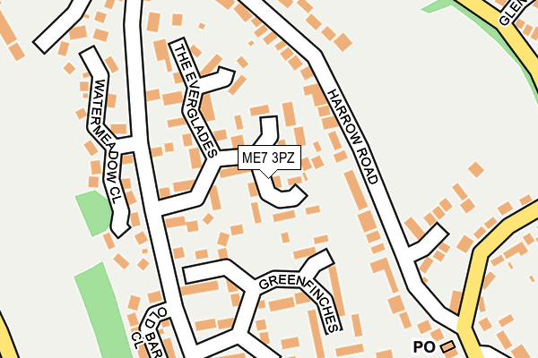 ME7 3PZ map - OS OpenMap – Local (Ordnance Survey)