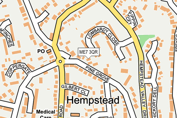 ME7 3QR map - OS OpenMap – Local (Ordnance Survey)