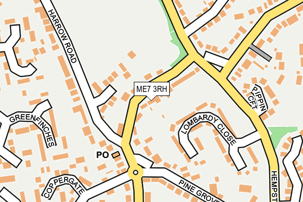 ME7 3RH map - OS OpenMap – Local (Ordnance Survey)