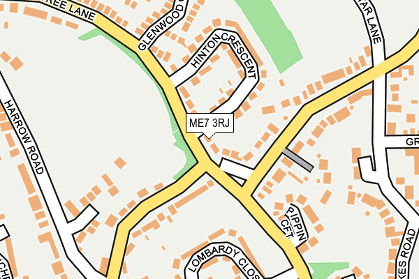 ME7 3RJ map - OS OpenMap – Local (Ordnance Survey)