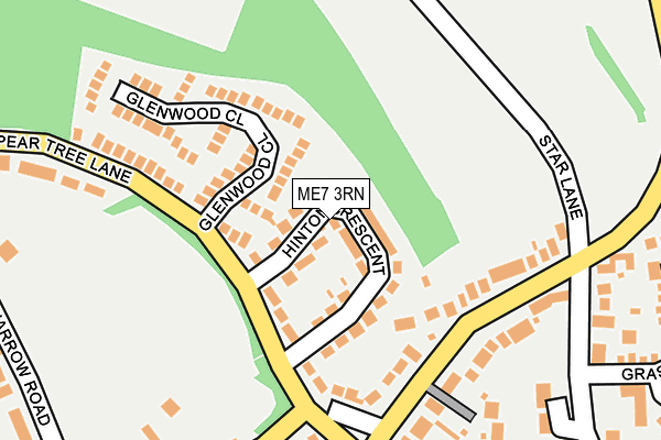 ME7 3RN map - OS OpenMap – Local (Ordnance Survey)