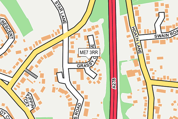 ME7 3RR map - OS OpenMap – Local (Ordnance Survey)