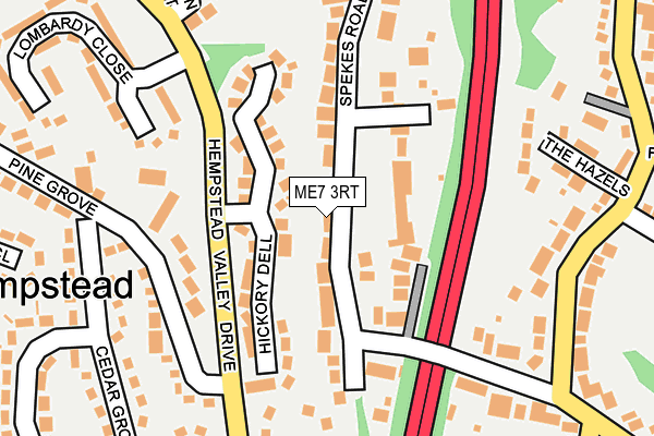ME7 3RT map - OS OpenMap – Local (Ordnance Survey)
