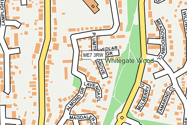 ME7 3RW map - OS OpenMap – Local (Ordnance Survey)