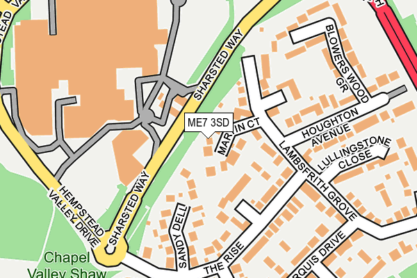 ME7 3SD map - OS OpenMap – Local (Ordnance Survey)