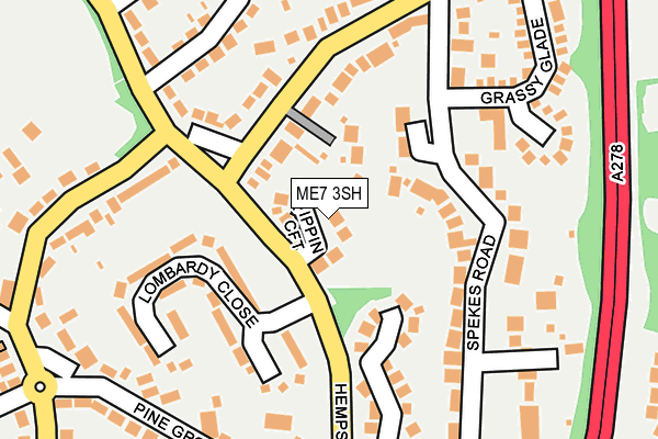 ME7 3SH map - OS OpenMap – Local (Ordnance Survey)