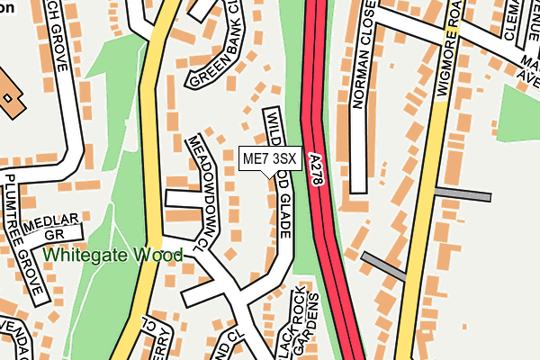 ME7 3SX map - OS OpenMap – Local (Ordnance Survey)