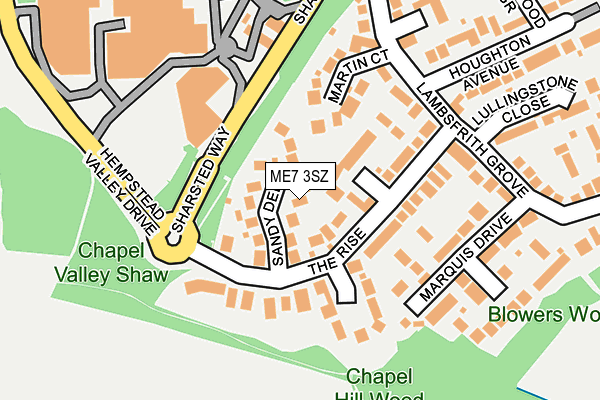 ME7 3SZ map - OS OpenMap – Local (Ordnance Survey)