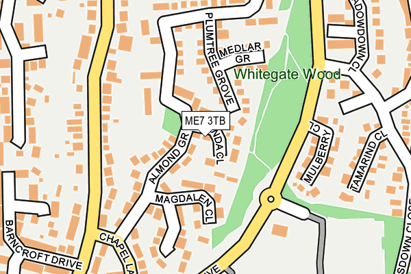 ME7 3TB map - OS OpenMap – Local (Ordnance Survey)