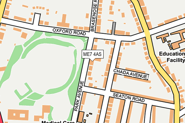 ME7 4AS map - OS OpenMap – Local (Ordnance Survey)