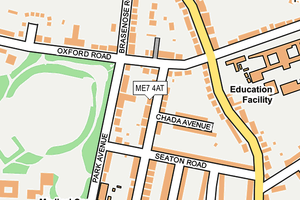 ME7 4AT map - OS OpenMap – Local (Ordnance Survey)