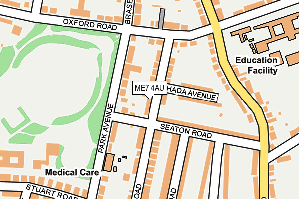 ME7 4AU map - OS OpenMap – Local (Ordnance Survey)